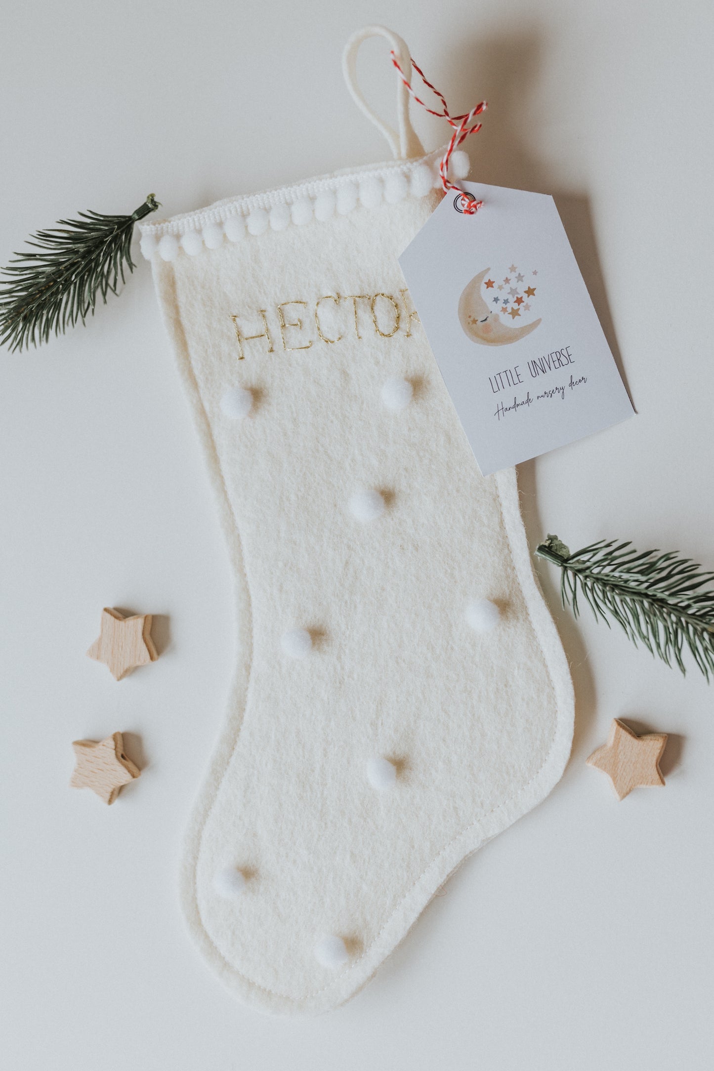 Ciorapel decorativ personalizat cu nume