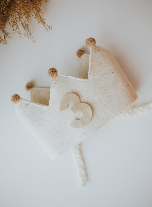 Coronita aniversara copii cu cifra