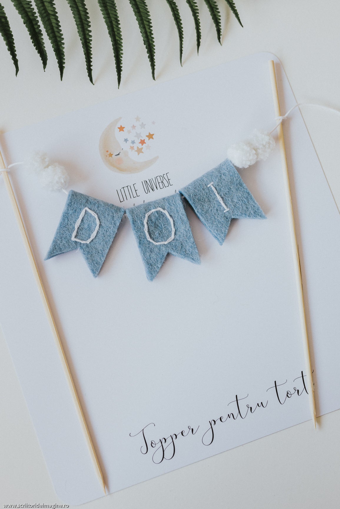 Topper pentru tort "Doi"