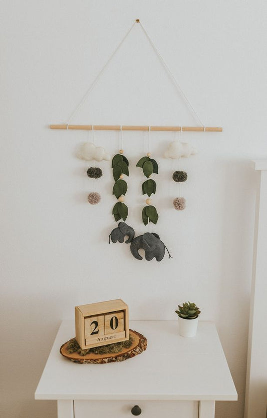 Wall hang " Moomy & elephant baby"