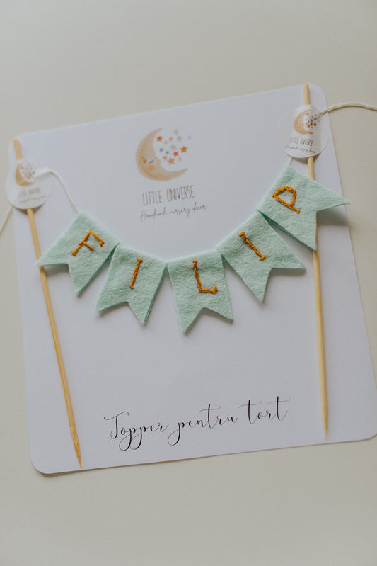 Topper tort personalizat