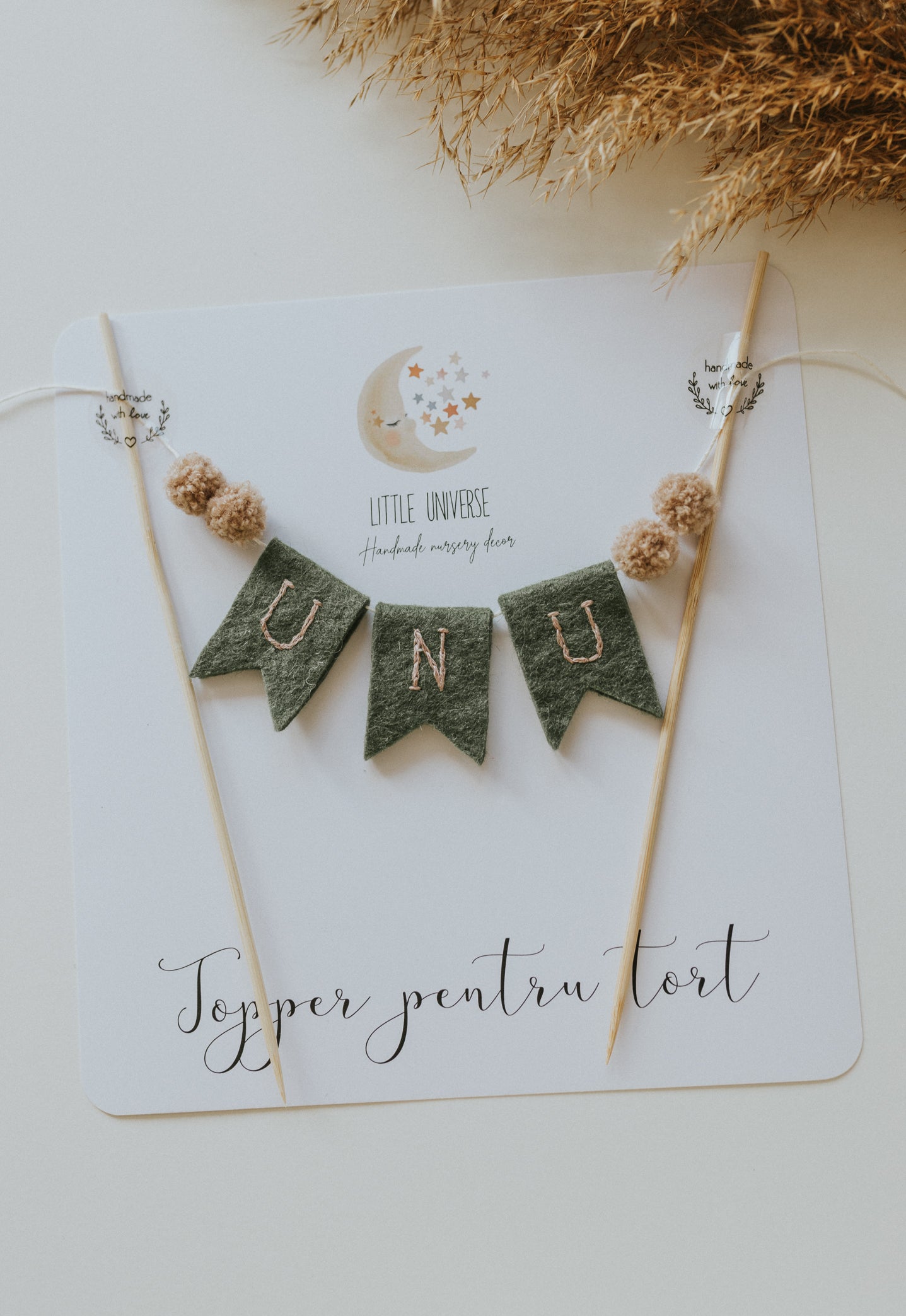 Topper tort "Unu", verde khaki