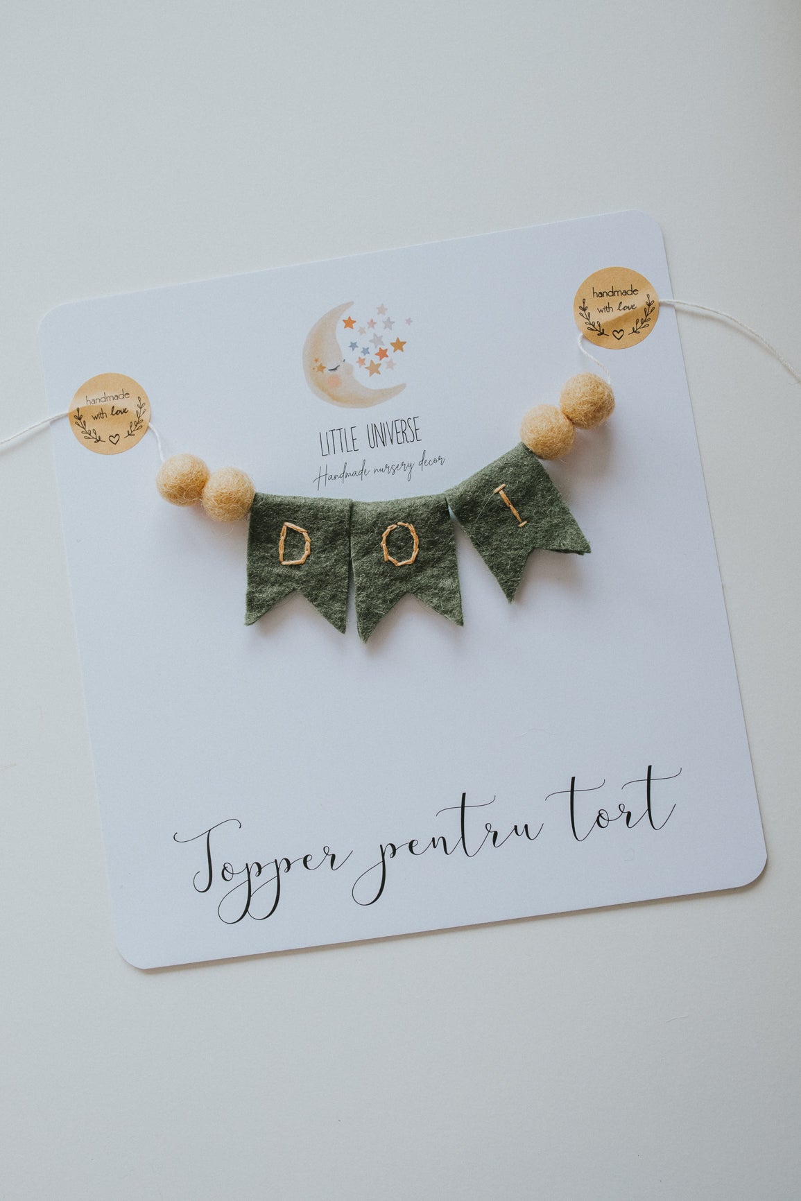 Topper pentru tort "Doi"