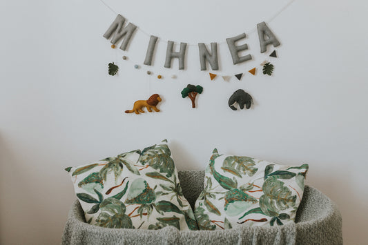 Ghirlanda cu nume " Jungle paradise "