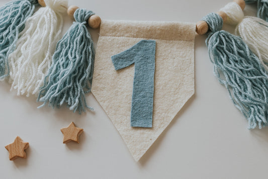 Ghirlanda aniversara copii "UNU"