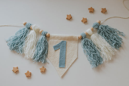 Ghirlanda aniversara copii "UNU"