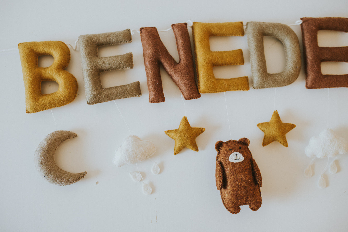 Ghirlanda nume " The teddy bear's universe"