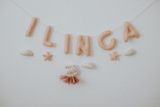 Ghirlanda nume "The cat ballerina'"