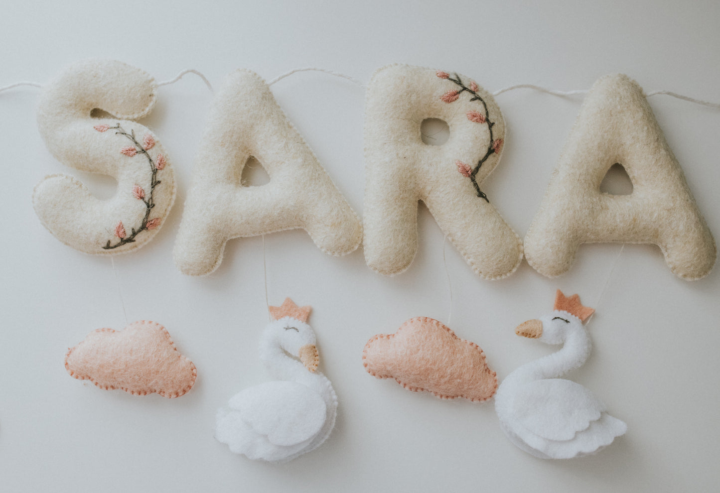 Ghirlanda nume " Sweet swan "