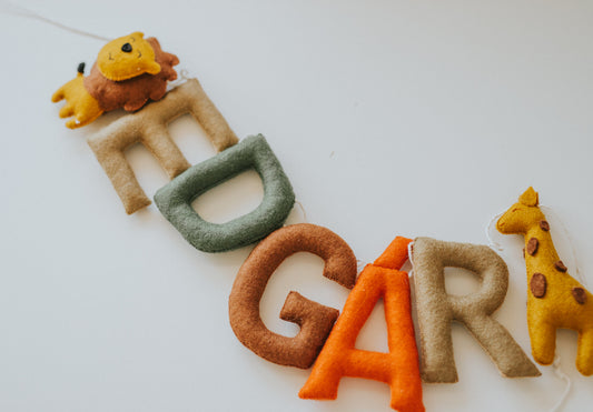 Ghirlanda cu nume "Jungle friends "